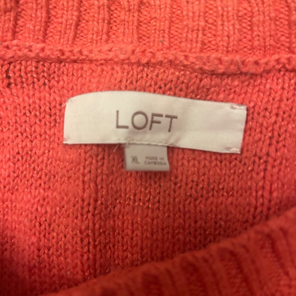 Loft Orange Sweater - Picture 3 of 6